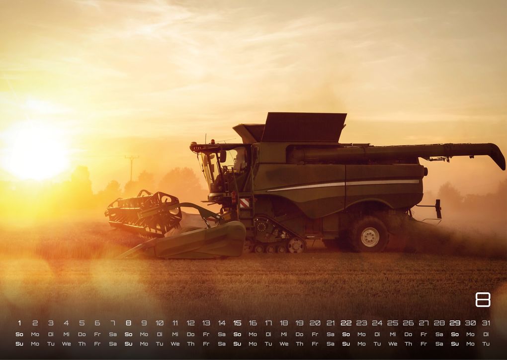 Weitere Ansicht: Landmaschinen - Traktor - 2027 - Kalender DIN A3