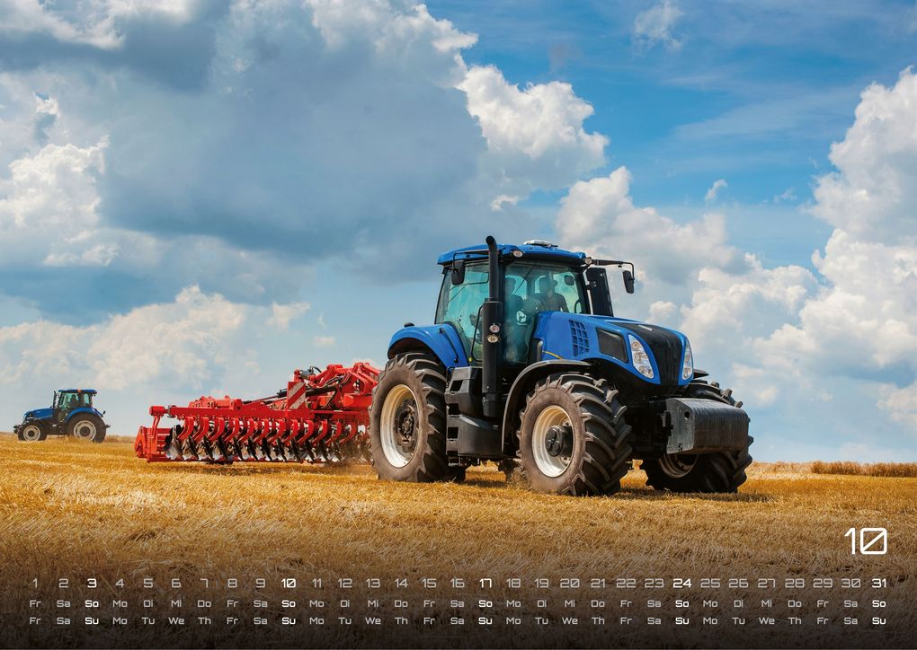 Weitere Ansicht: Landmaschinen - Traktor - 2027 - Kalender DIN A3