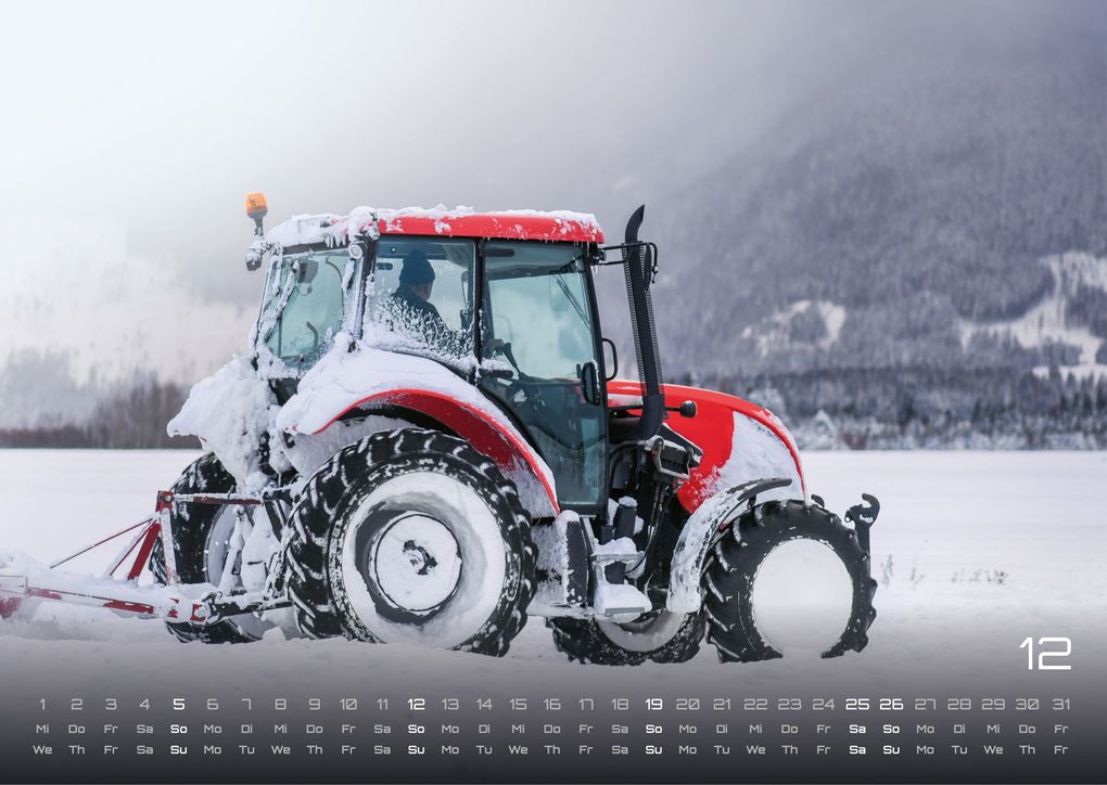 Weitere Ansicht: Landmaschinen - Traktor - 2027 - Kalender DIN A3