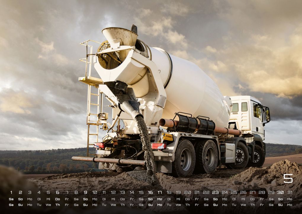 Weitere Ansicht: Baumaschinen - gigantische Bauhelfer - 2027 - Kalender DIN A2