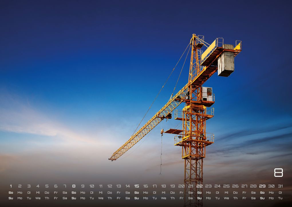 Weitere Ansicht: Baumaschinen - gigantische Bauhelfer - 2027 - Kalender DIN A2
