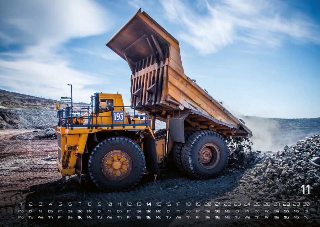 Weitere Ansicht: Baumaschinen - gigantische Bauhelfer - 2027 - Kalender DIN A2
