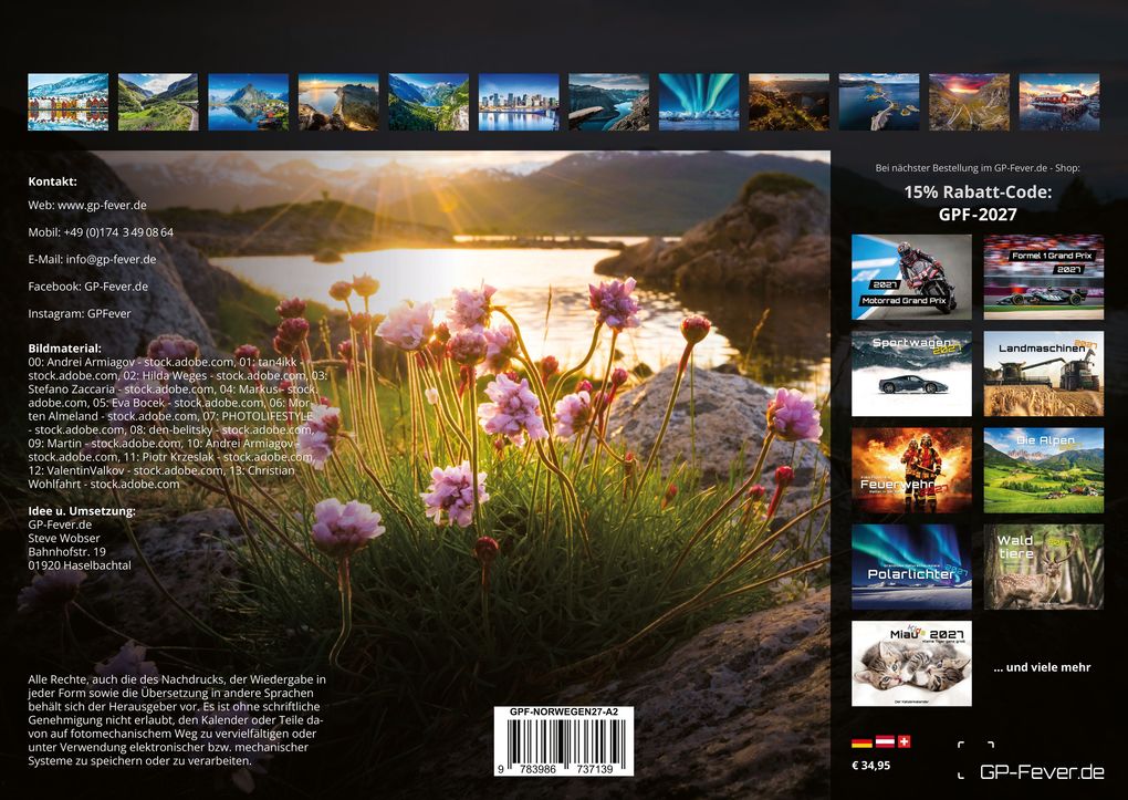 Weitere Ansicht: Norwegen - Im Land der Fjorde - 2027 - Kalender DIN A2