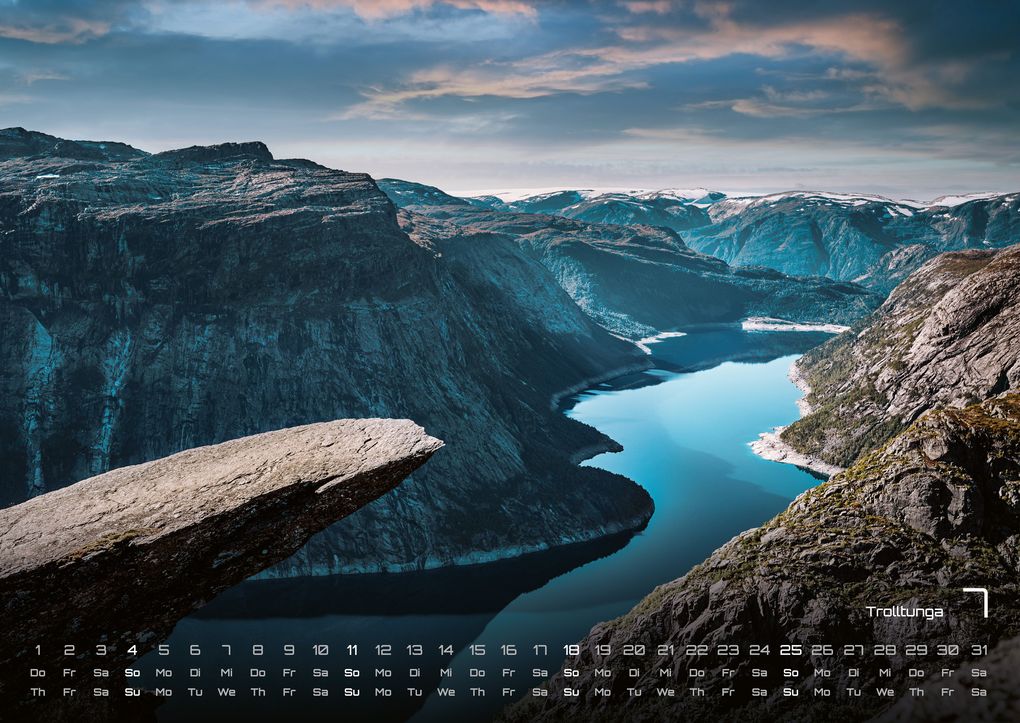Weitere Ansicht: Norwegen - Im Land der Fjorde - 2027 - Kalender DIN A2
