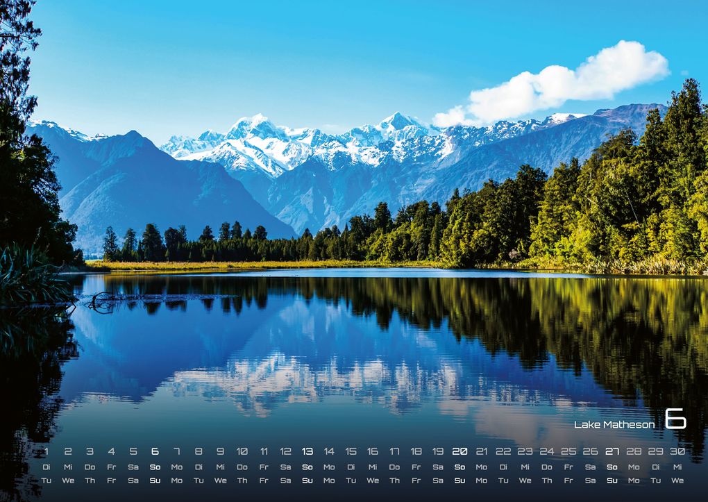 Weitere Ansicht: Neuseeland - Das Land der langen weißen Wolke - 2027 - Kalender DIN A2