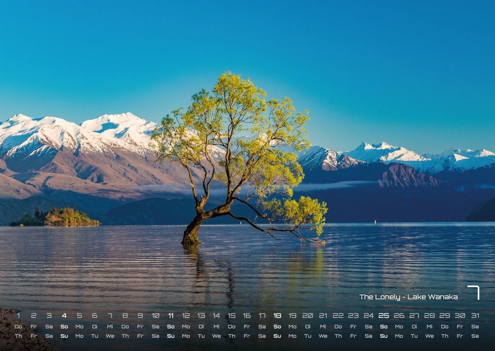 Weitere Ansicht: Neuseeland - Das Land der langen weißen Wolke - 2027 - Kalender DIN A2
