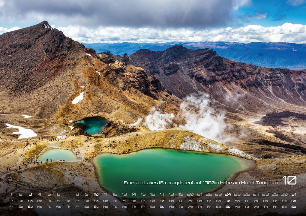 Weitere Ansicht: Neuseeland - Das Land der langen weißen Wolke - 2027 - Kalender DIN A2