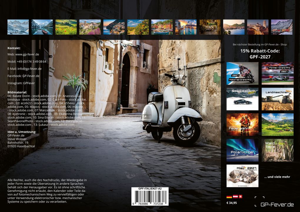 Weitere Ansicht: Italien - La Dolce Vita - 2027 - Kalender DIN A2