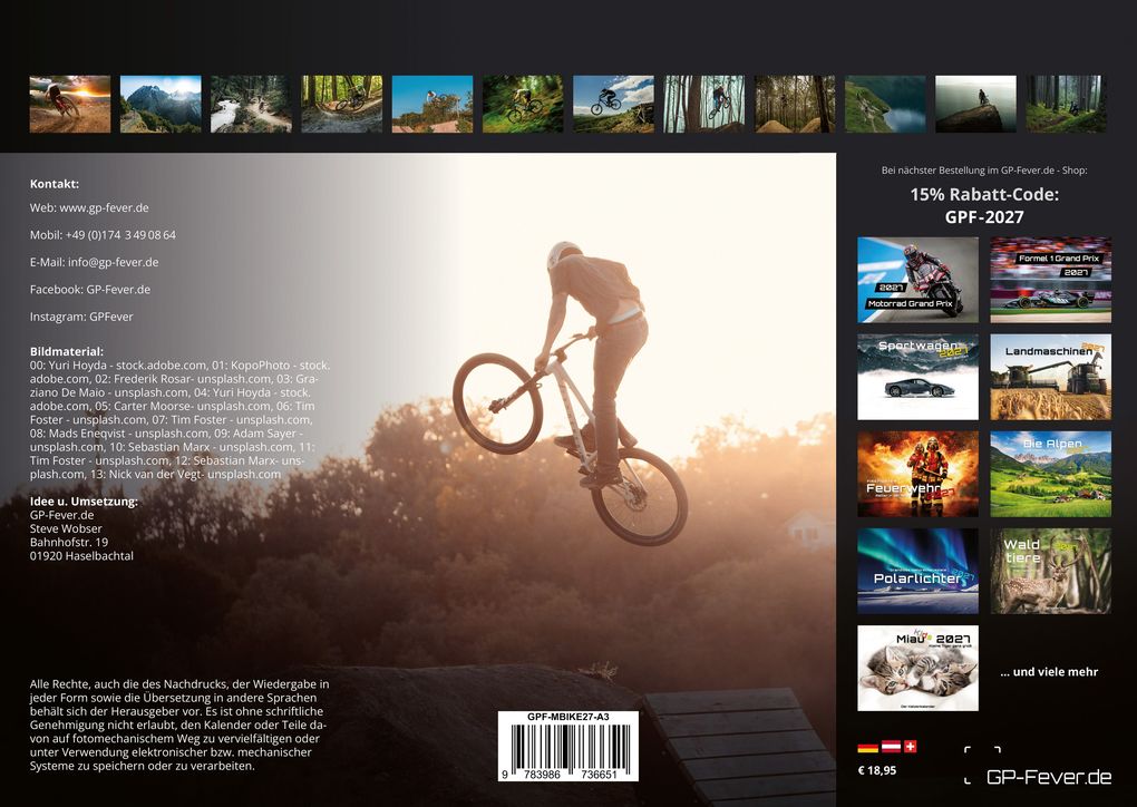 Weitere Ansicht: MTB | Mountainbike - 2027 - Kalender DIN A3