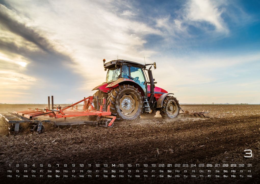 Weitere Ansicht: Landmaschinen - Traktor - 2027 - Kalender DIN A2