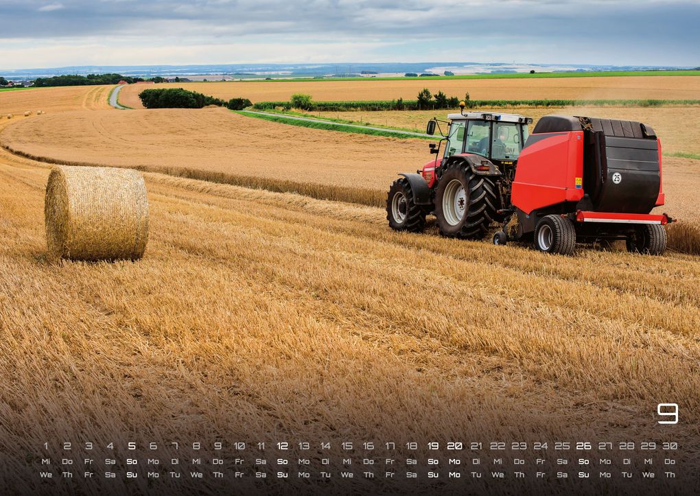 Weitere Ansicht: Landmaschinen - Traktor - 2027 - Kalender DIN A2