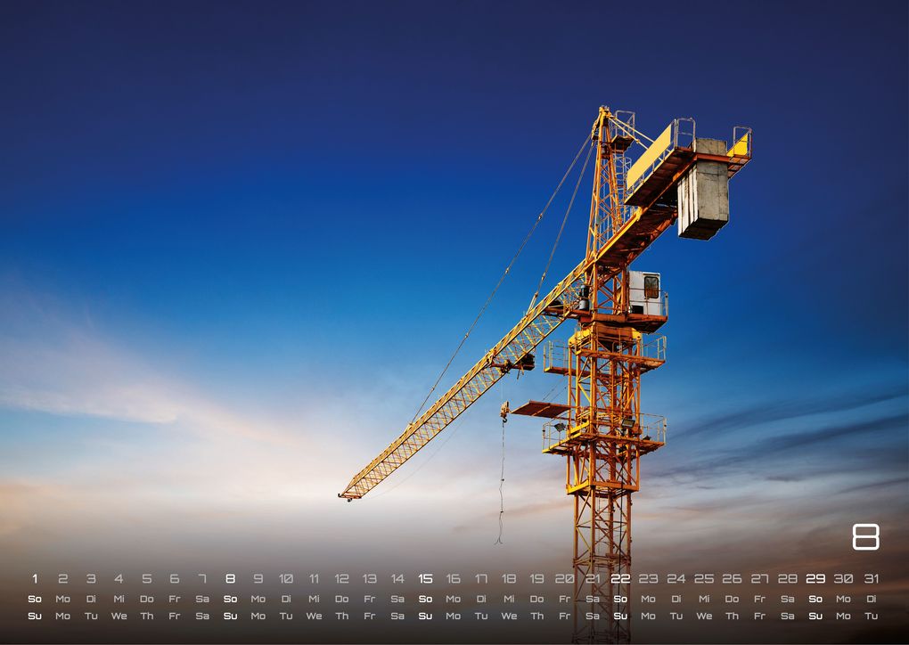 Weitere Ansicht: Baumaschinen - gigantische Bauhelfer - 2027 - Kalender DIN A3