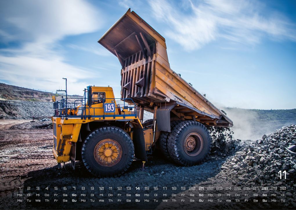 Weitere Ansicht: Baumaschinen - gigantische Bauhelfer - 2027 - Kalender DIN A3
