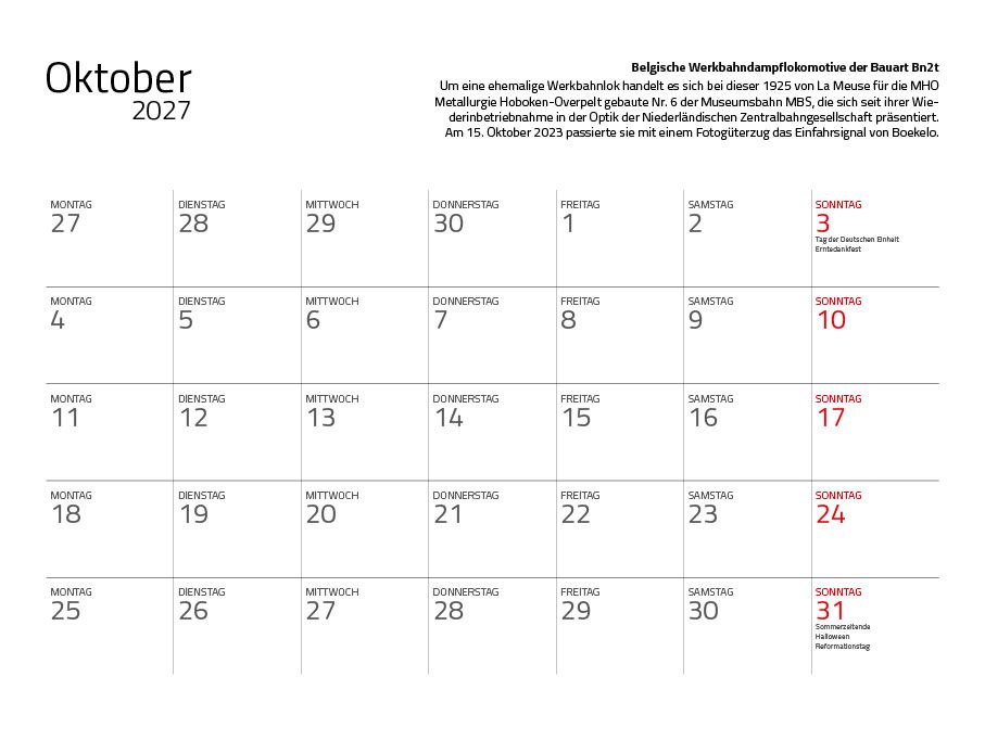 Weitere Ansicht: Dampfloks in Farbe 2027 Eintragkalender | Jörg Hajt
