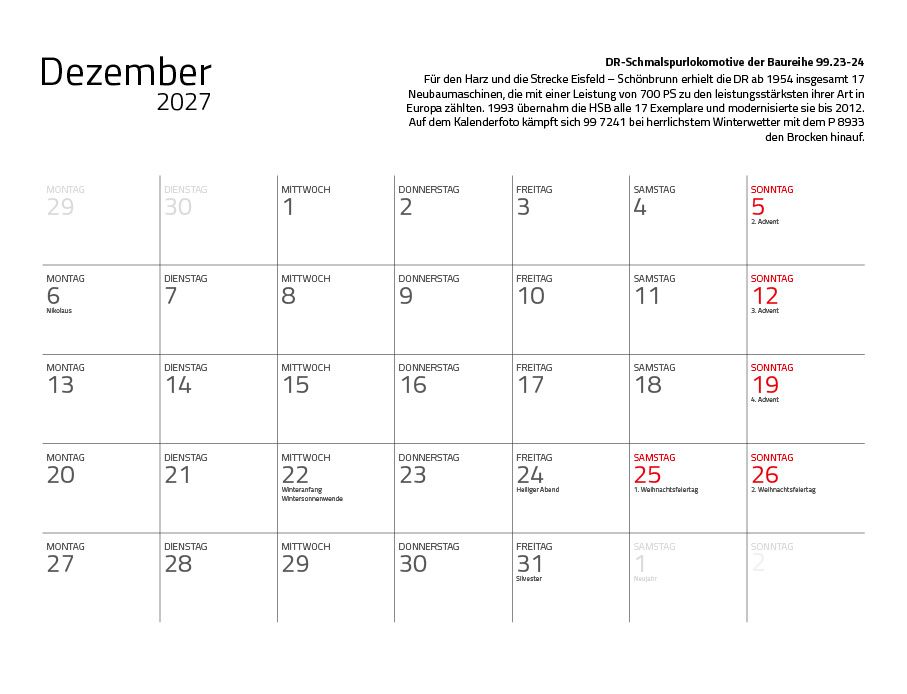 Weitere Ansicht: Dampfloks in Farbe 2027 Eintragkalender | Jörg Hajt