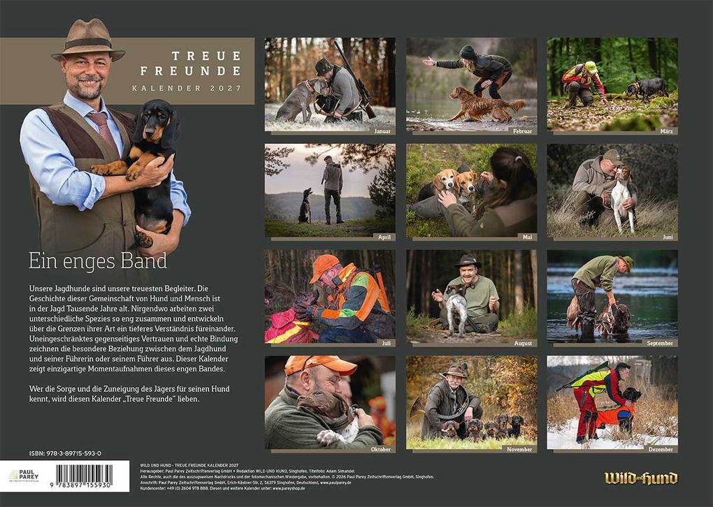 Weitere Ansicht: WILD UND HUND Edition: Treue Freunde Kalender 2027