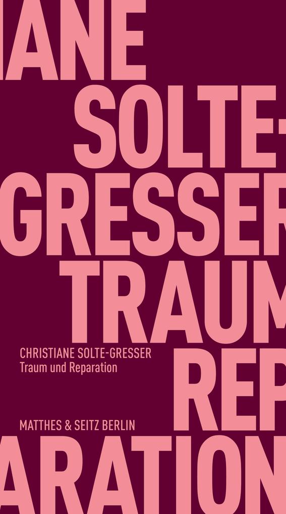 Produktbild: Traum und Reparation | Christiane Solte-Gresser