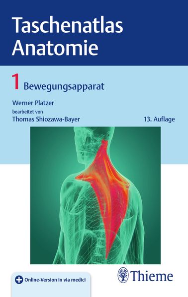 Produktbild: Taschenatlas Anatomie, Band 1: Bewegungsapparat | Werner Platzer