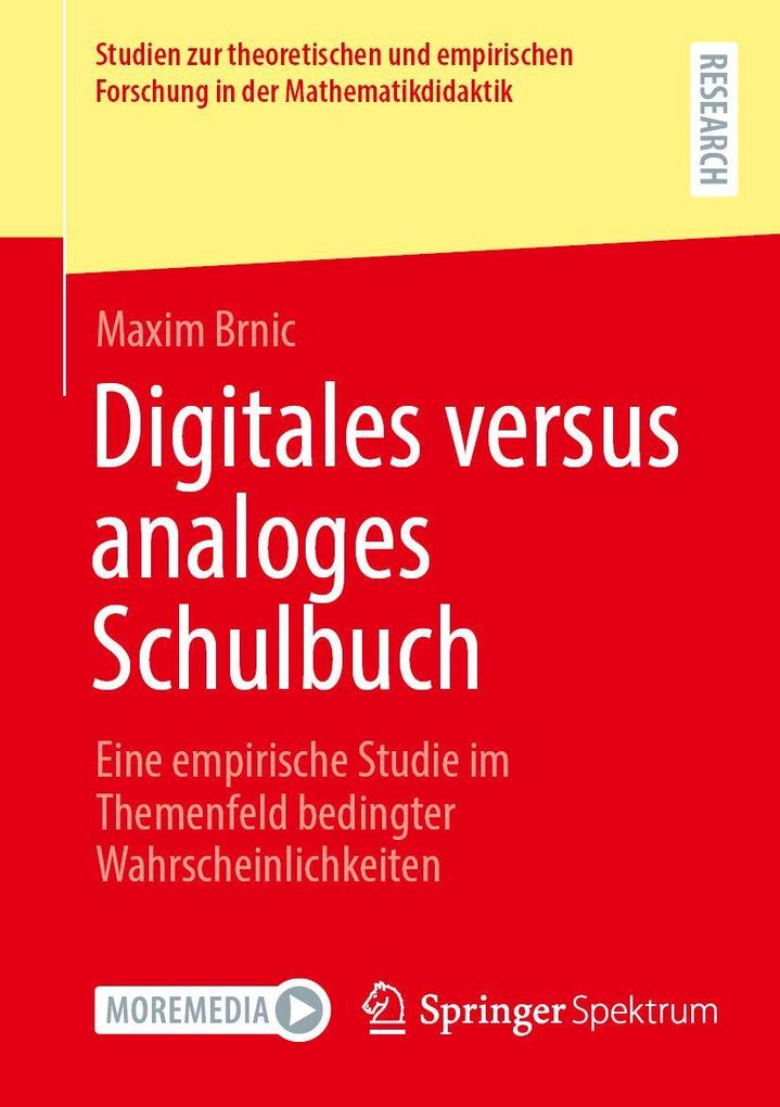 Produktbild: Digitales versus analoges Schulbuch | Maxim Brnic