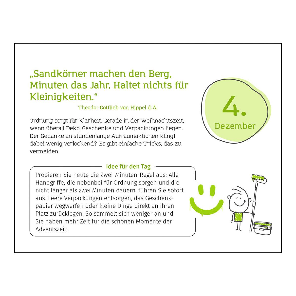 Weitere Ansicht: Weniger ist mehr - der Adventskalender