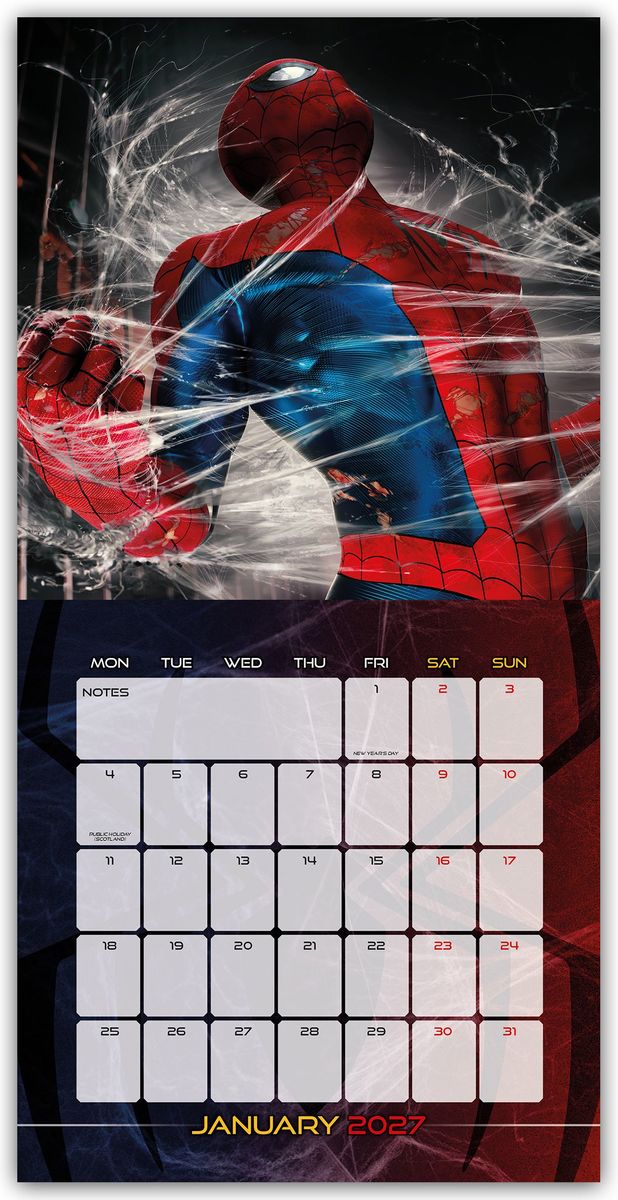 Weitere Ansicht: Marvel Spider-Man Movie - Spiderman - Offizieller Kalender 2027