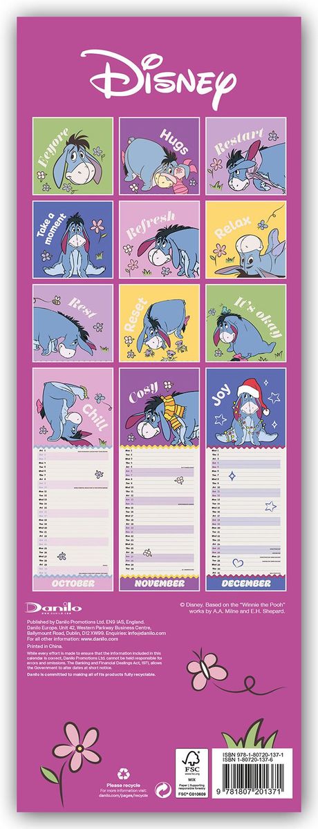 Weitere Ansicht: Disney Eeyore - Eeyore 2027 - Slimline-Kalender