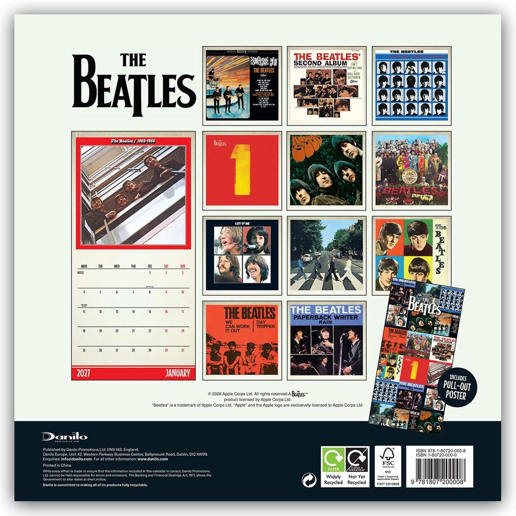 Weitere Ansicht: The Beatles - Die Beatles 2027 - Wandkalender | Danilo Promotion Ltd
