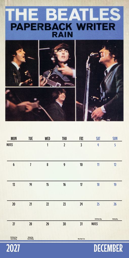 Weitere Ansicht: The Beatles - Die Beatles 2027 - Wandkalender | Danilo Promotion Ltd