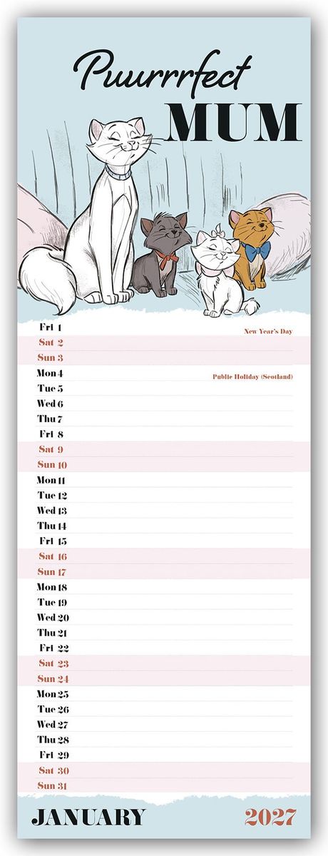 Weitere Ansicht: Disney Classic - For my Mum 2027 - Slimline-Kalender