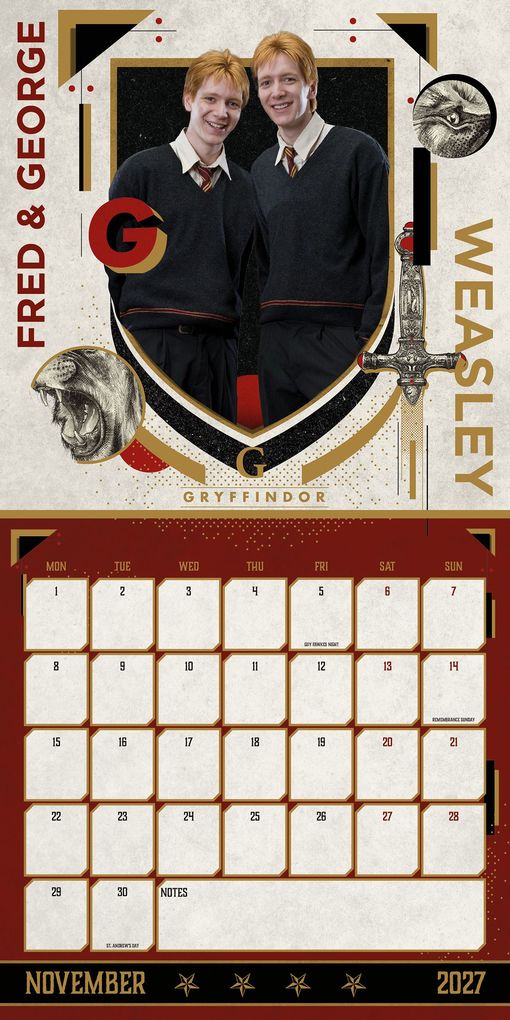 Weitere Ansicht: Harry Potter - Offizieller Kalender 2027 - Wandkalender | Danilo Promotion Ltd