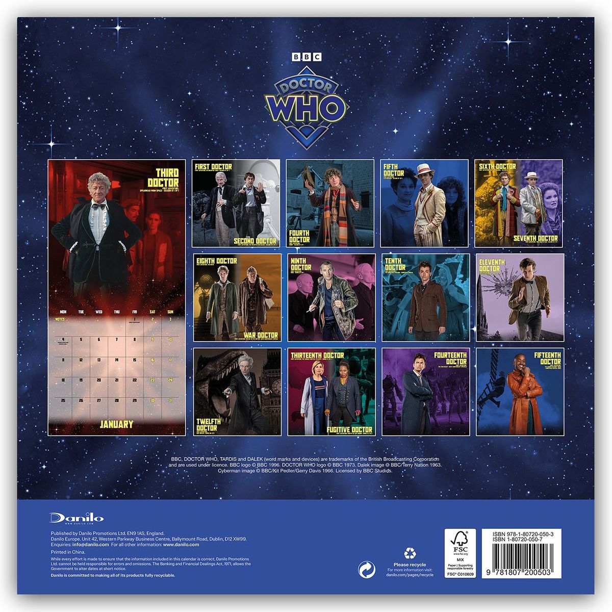 Weitere Ansicht: Doctor Who - The Classic Edition 2027 - Wandkalender | Danilo Promotion Ltd