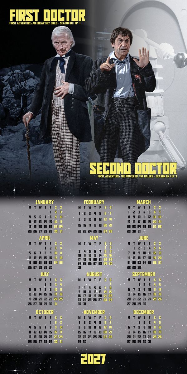 Weitere Ansicht: Doctor Who - The Classic Edition 2027 - Wandkalender | Danilo Promotion Ltd