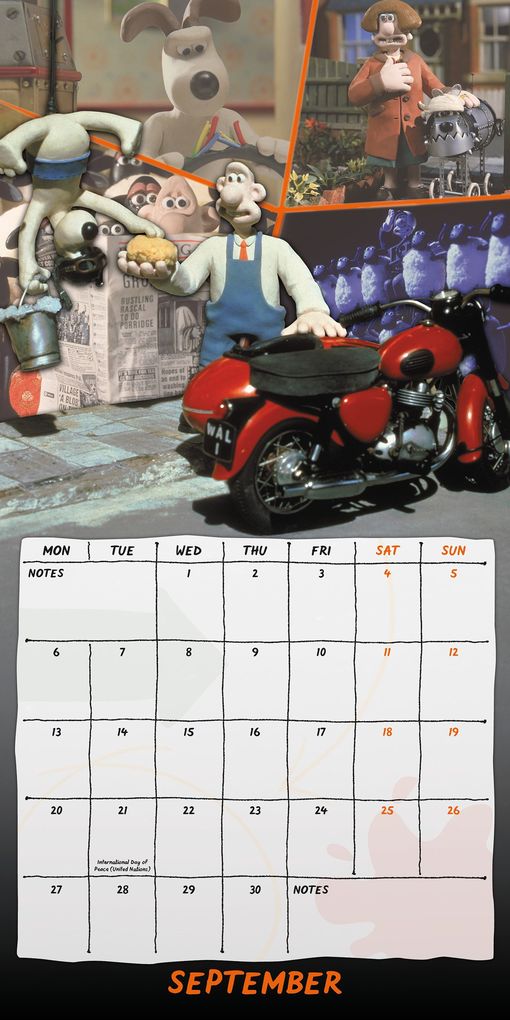 Weitere Ansicht: Wallace and Gromit 2027 - Wandkalender | Danilo Promotion Ltd
