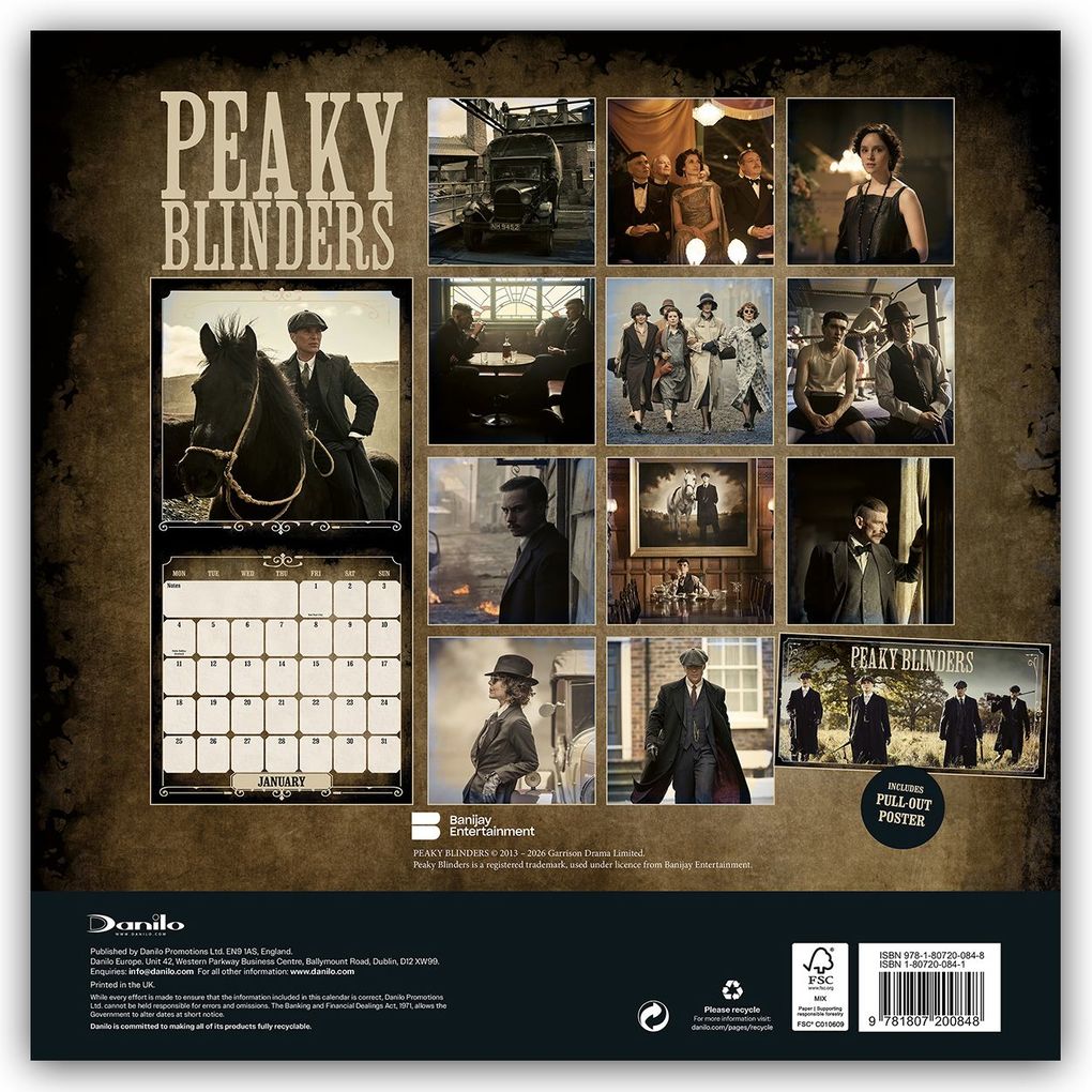Weitere Ansicht: Peaky Blinders 2027 - Wandkalender | Danilo Promotion Ltd