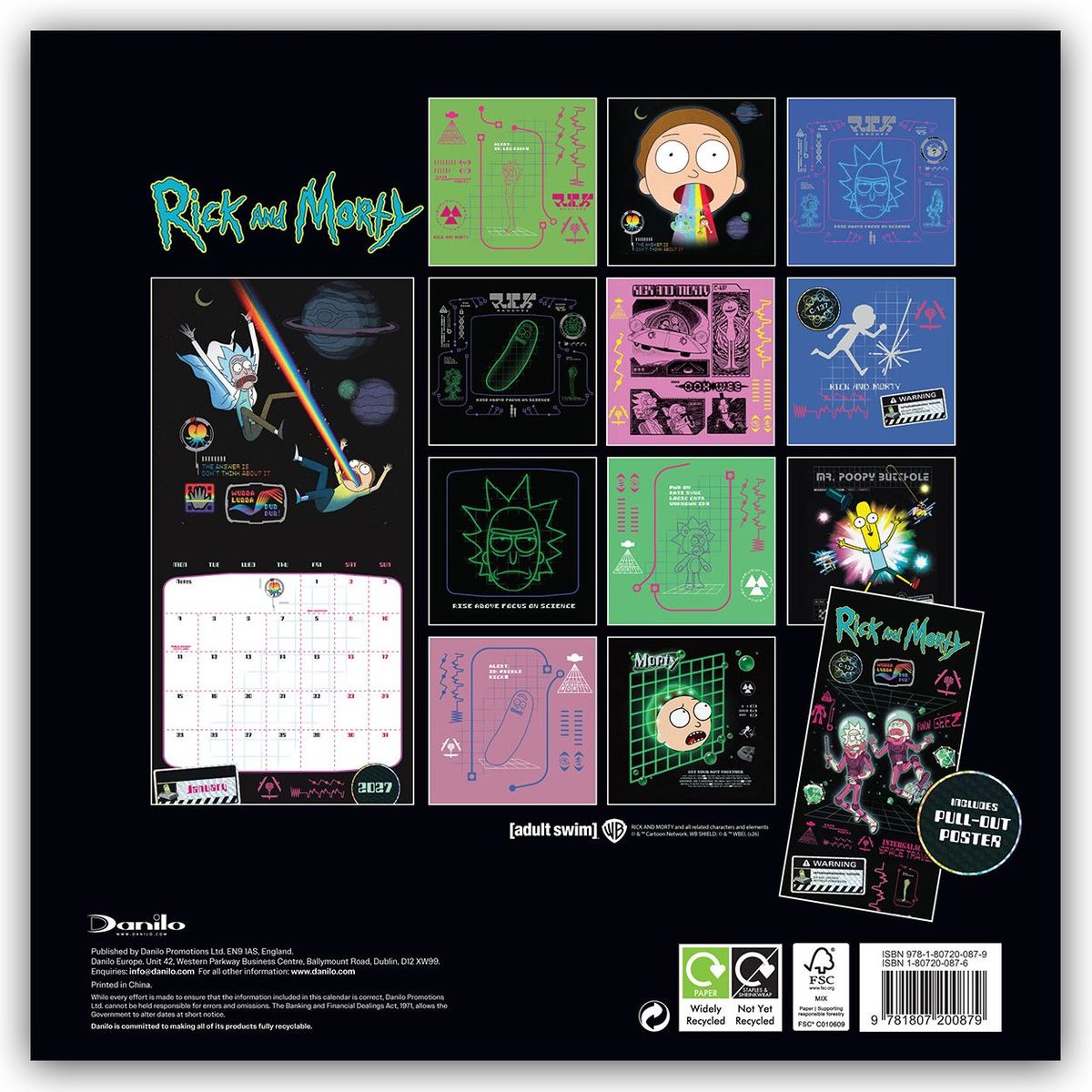 Weitere Ansicht: Rick and Morty - Offizieller Kalender 2027 - Wandkalender