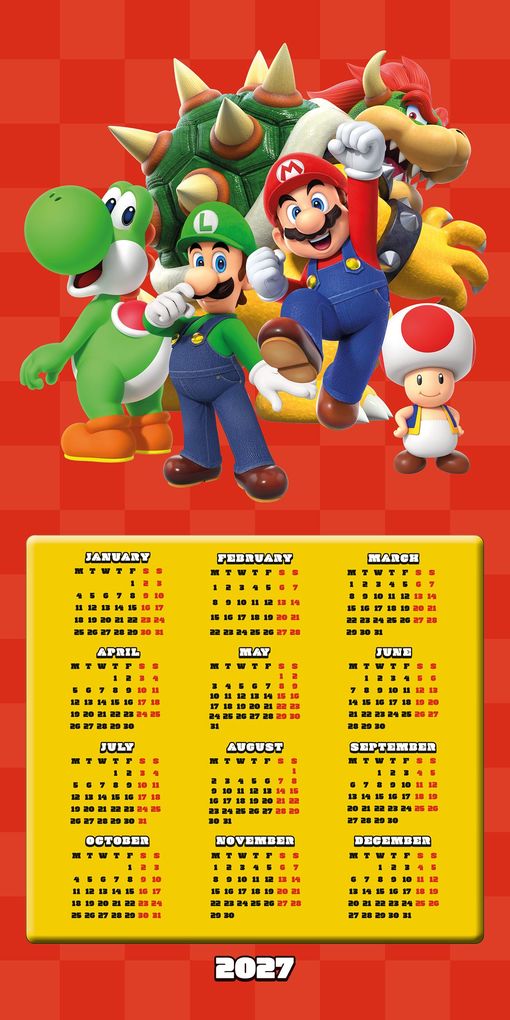 Weitere Ansicht: Nintendo - Super Mario 2027 - Wandkalender | Danilo Promotion Ltd