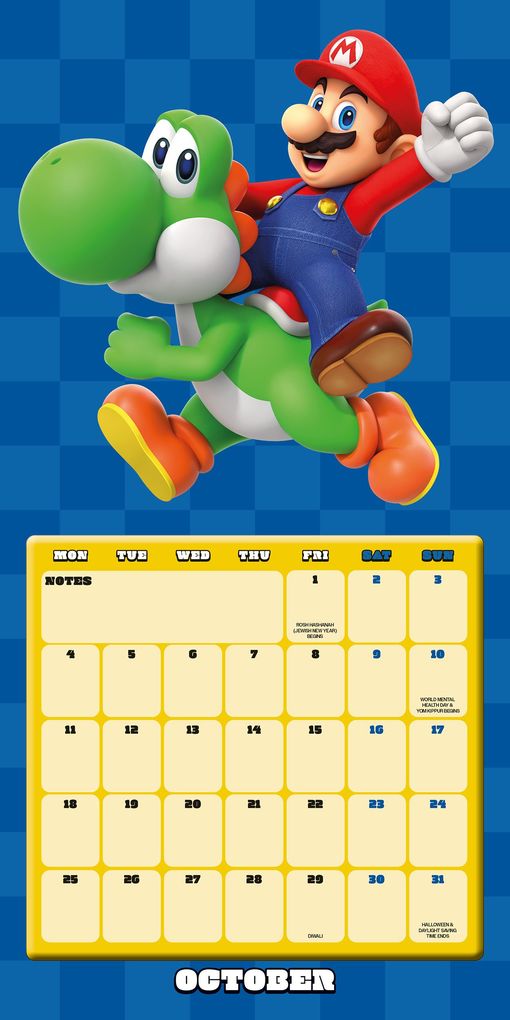 Weitere Ansicht: Nintendo - Super Mario 2027 - Wandkalender | Danilo Promotion Ltd