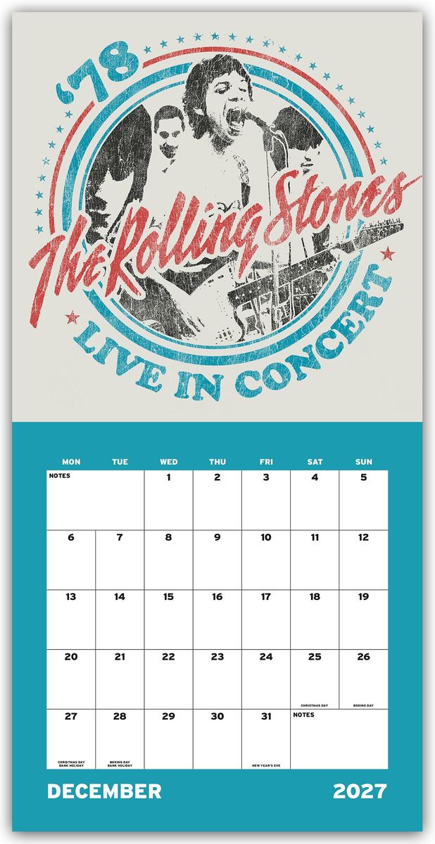 Weitere Ansicht: The Rolling Stones - Die Rolling Stones 2027 - Wandkalender