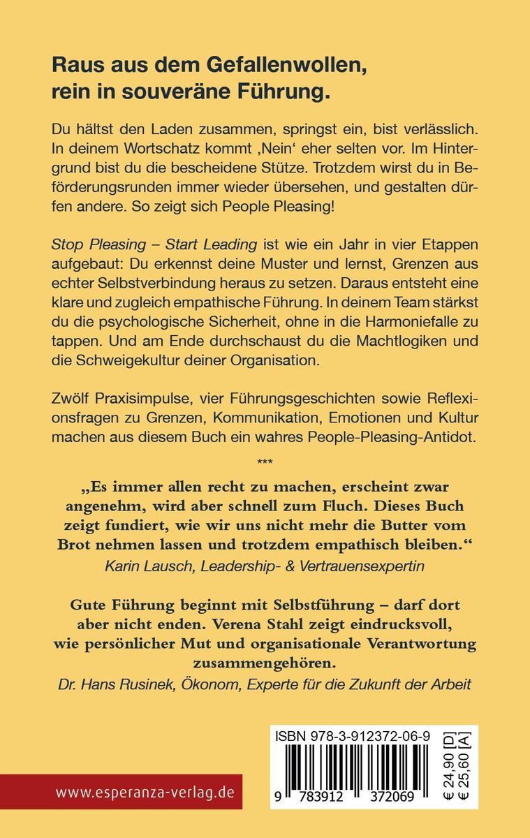 Weitere Ansicht: Stop Pleasing - Start Leading | Verena Stahl