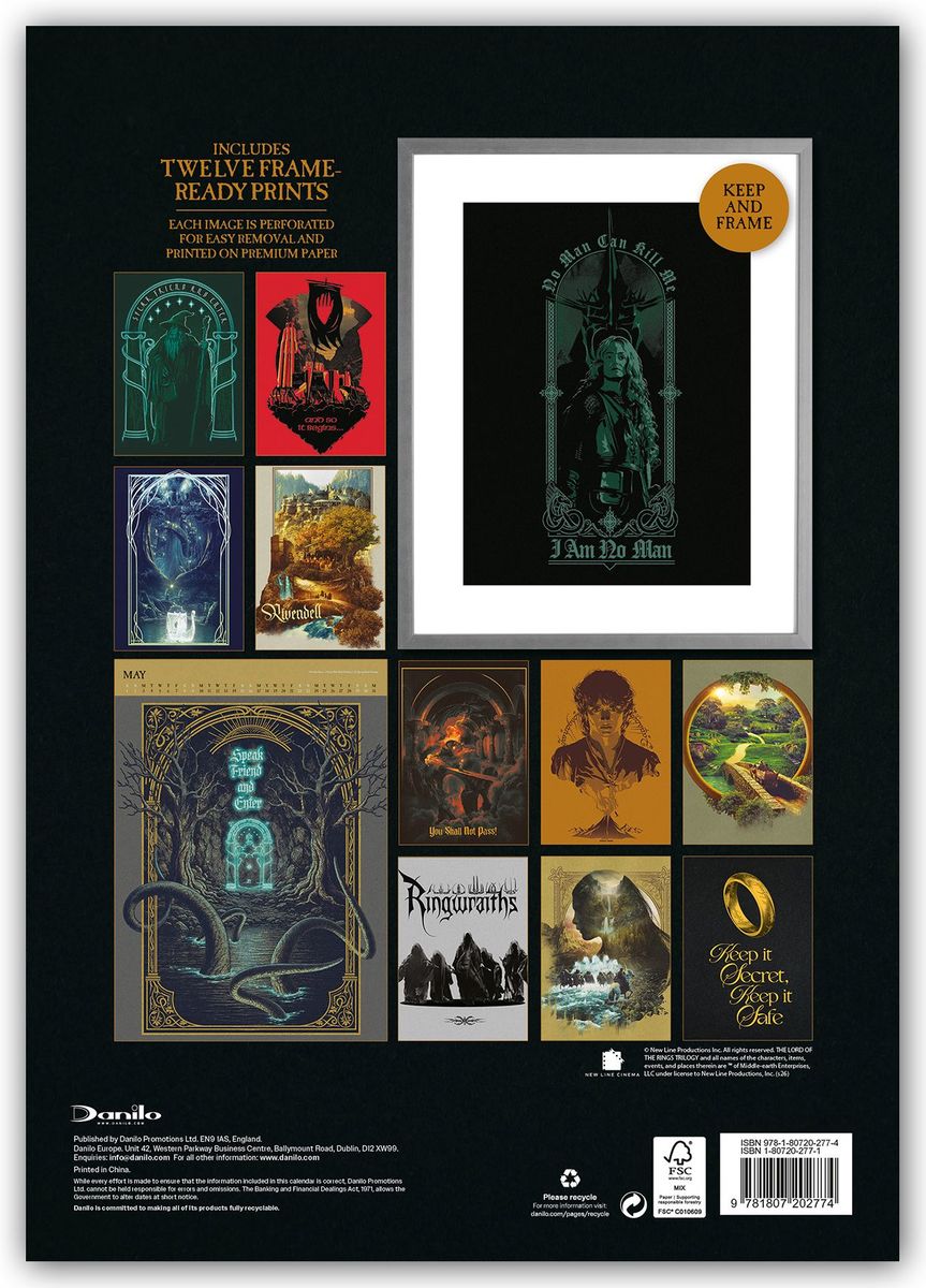 Weitere Ansicht: Lord of the Rings - Der Herr der Ringe - A3-Deluxe-Posterkalender 2027