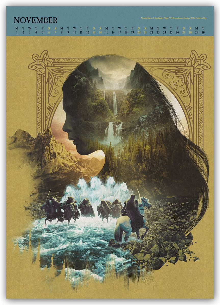 Weitere Ansicht: Lord of the Rings - Der Herr der Ringe - A3-Deluxe-Posterkalender 2027