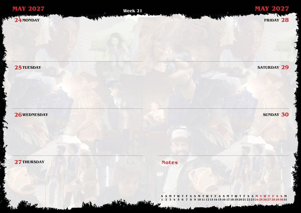 Weitere Ansicht: Stranger Things - A5-Tischkalender 2027