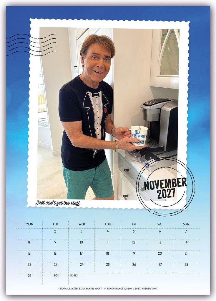 Weitere Ansicht: Cliff Richard 2027 - A3-Posterkalender | Danilo