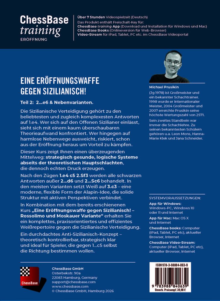 Weitere Ansicht: Eine Eröffnungswaffe gegen Sizilianisch - Teil 2 | Michael Prusikin