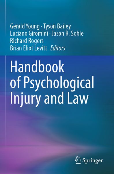 Produktbild: Handbook of Psychological Injury and Law