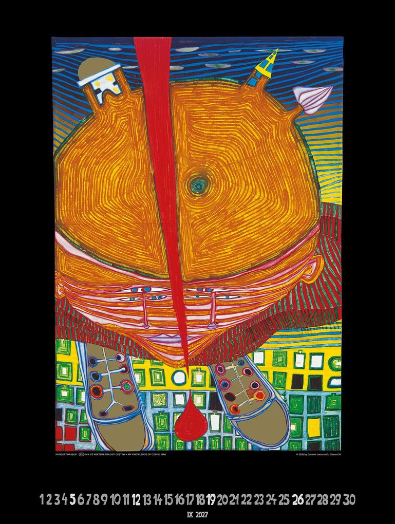 Weitere Ansicht: Großer Hundertwasser Art Calendar 2027 | Friedensreich Hundertwasser