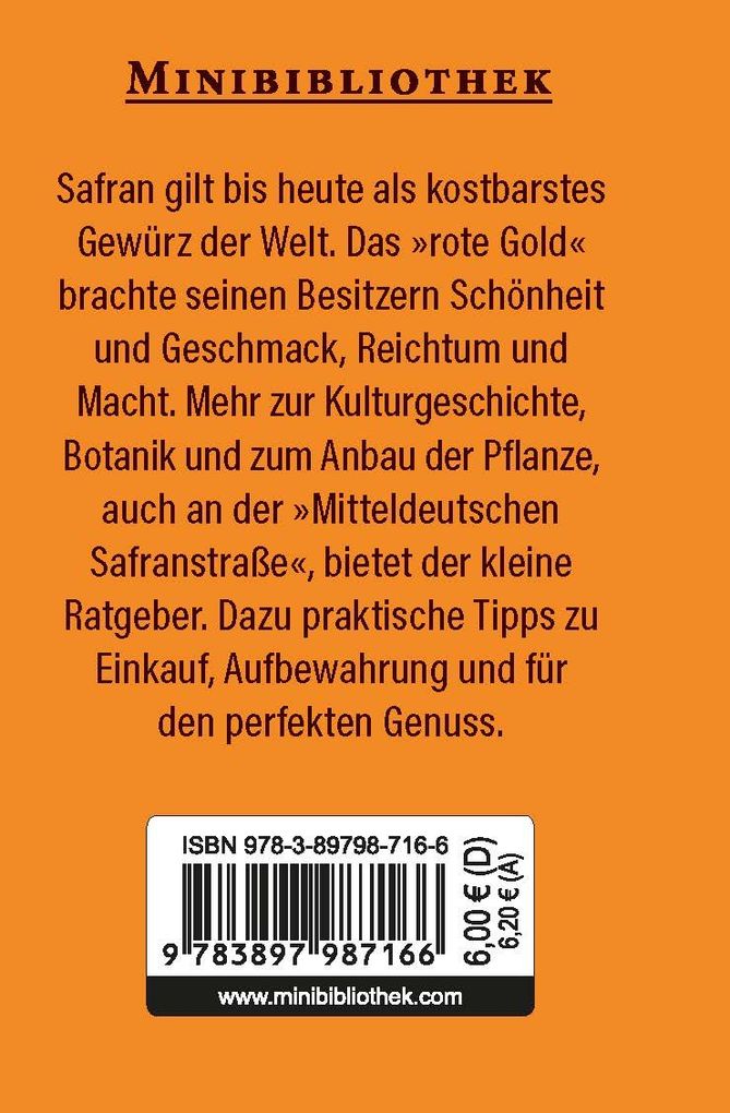 Weitere Ansicht: Safran | Harald Alex, Andrea Wagner