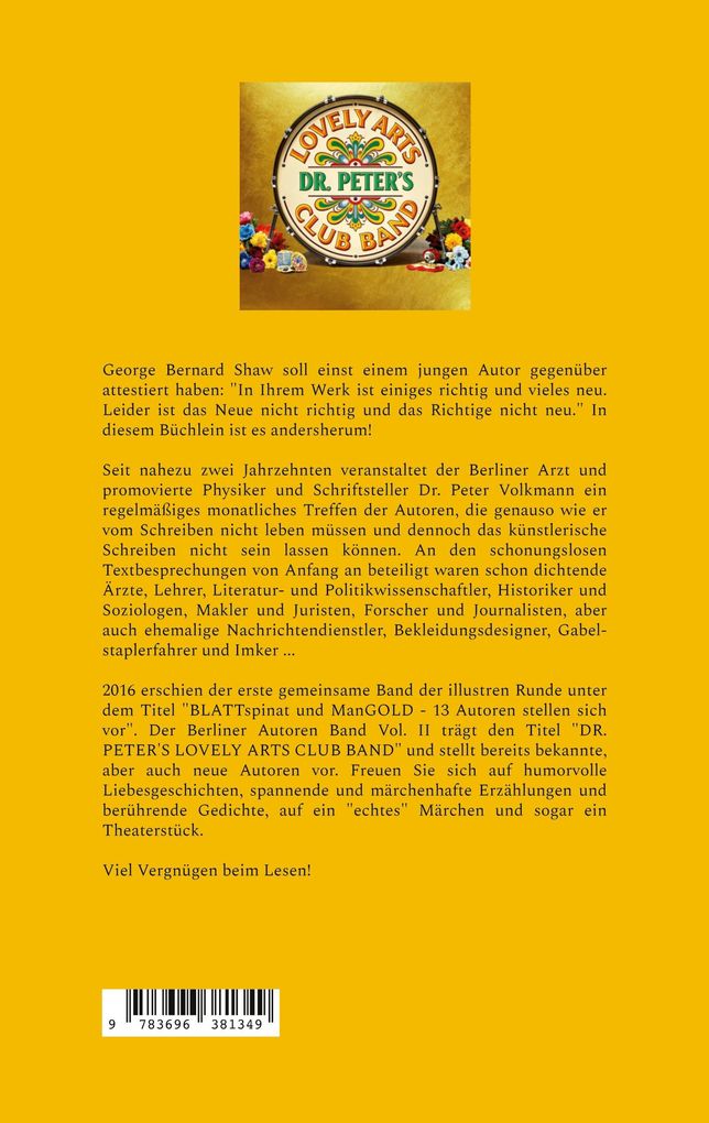 Weitere Ansicht: DR. PETER'S LOVELY ARTS CLUB BAND | Adrian S. Kostré, Henning Leistikow, Katja Reuter, Wolfgang Rill, Arno Schellenberg