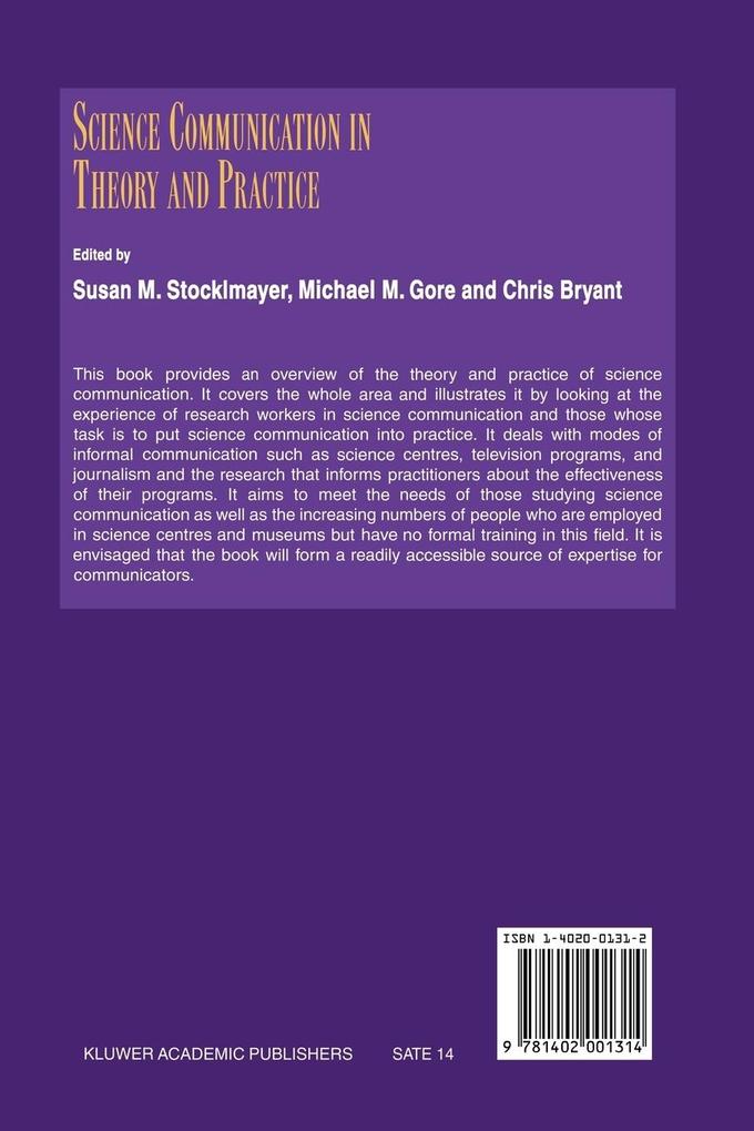 Weitere Ansicht: Science Communication in Theory and Practice