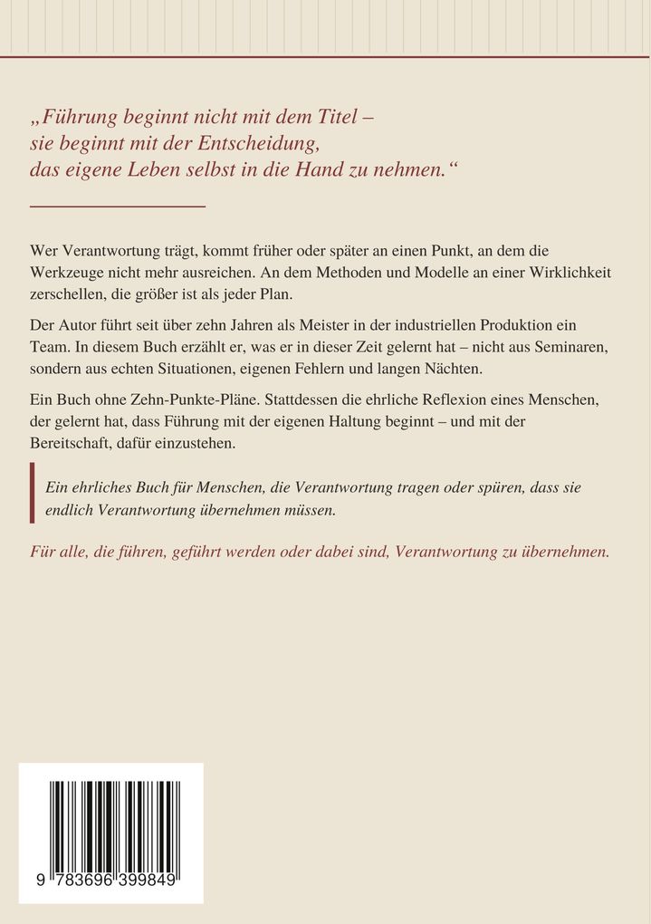 Weitere Ansicht: Nicht perfekt. Aber verantwortlich | Markus Alburg